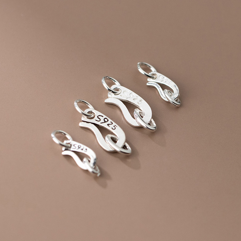 S925 Sterling Silver S Shape C - Jewelry Making In La 评论和价格