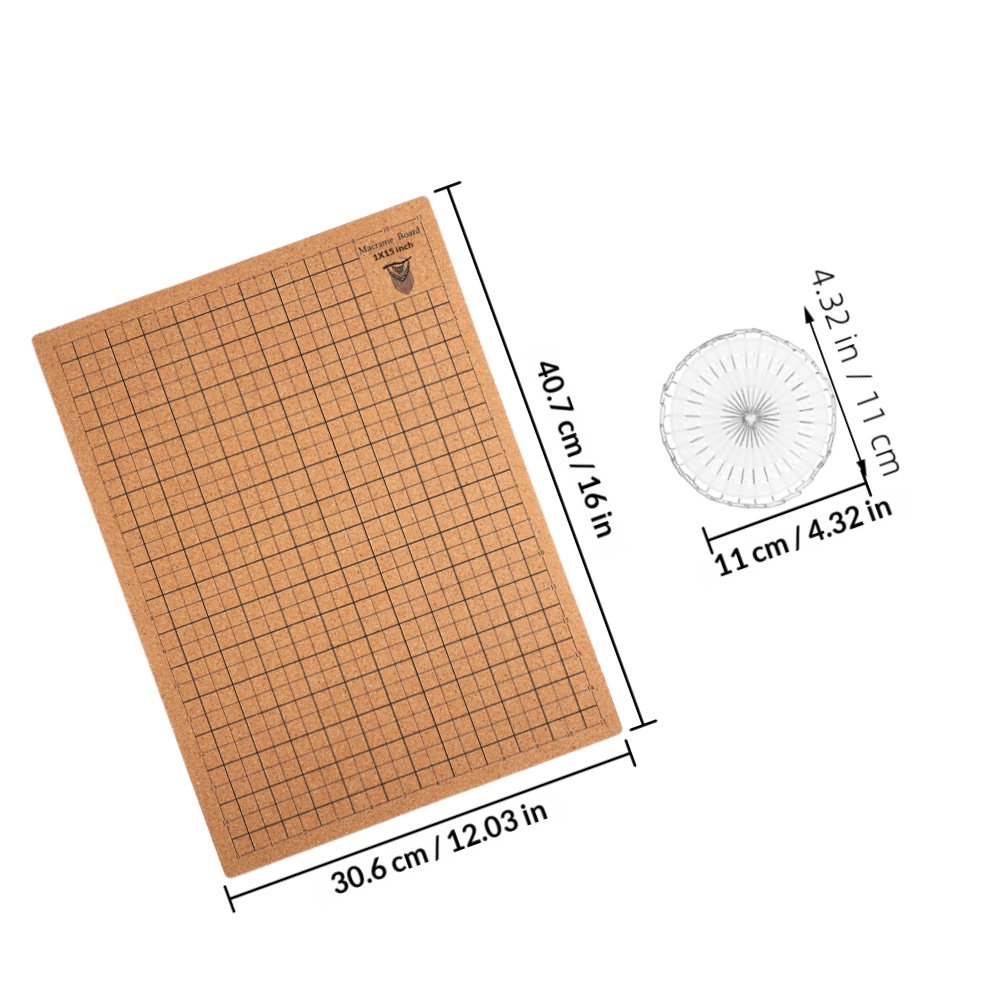 Cork Macrame Board with Grid P - Jewelry Making Board 评论和价格