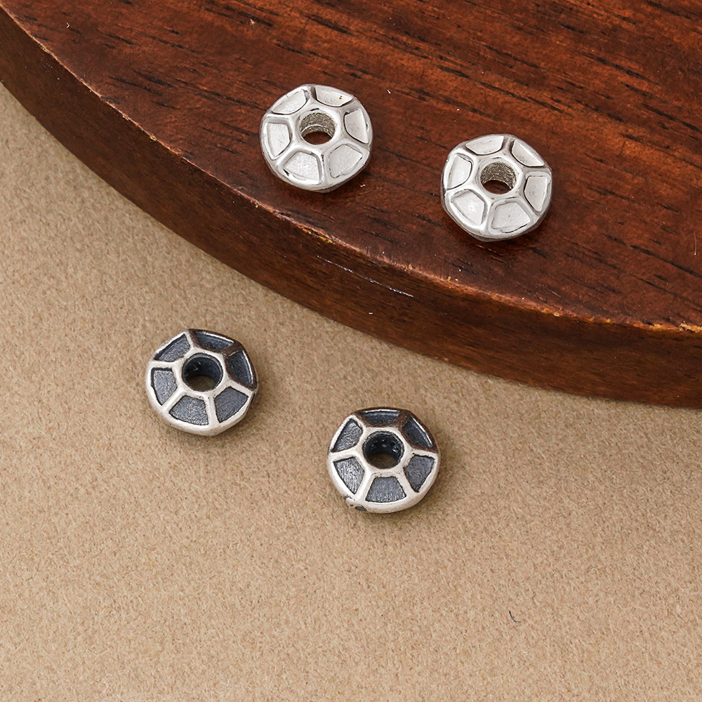 925 Silver Beads Hexagon Groov - Jewelry Making In La 评论和价格