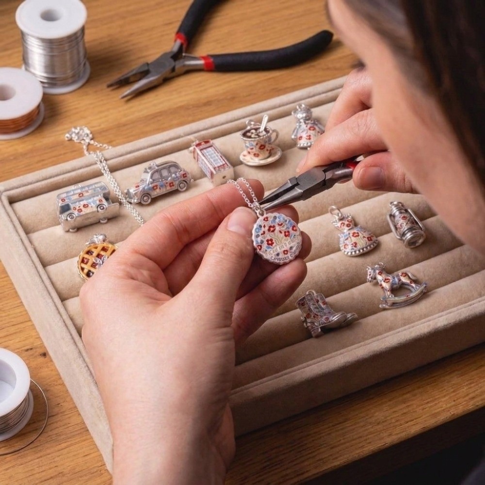 Cute Stainless Steel Cartoon P - Jewelry Making London 评论和价格