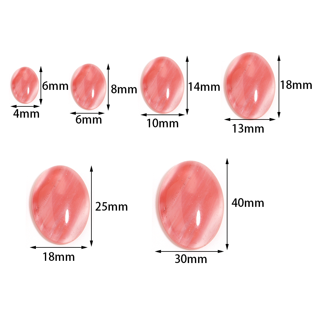 2/5/10Pcs Natural Oval Stone A - Jewelry Making Gemstones 评论和价格