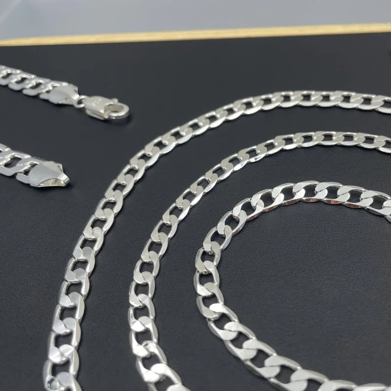 Men's 925 Sterling Silver Neck - Lobster Clasp Silver 评论和价格