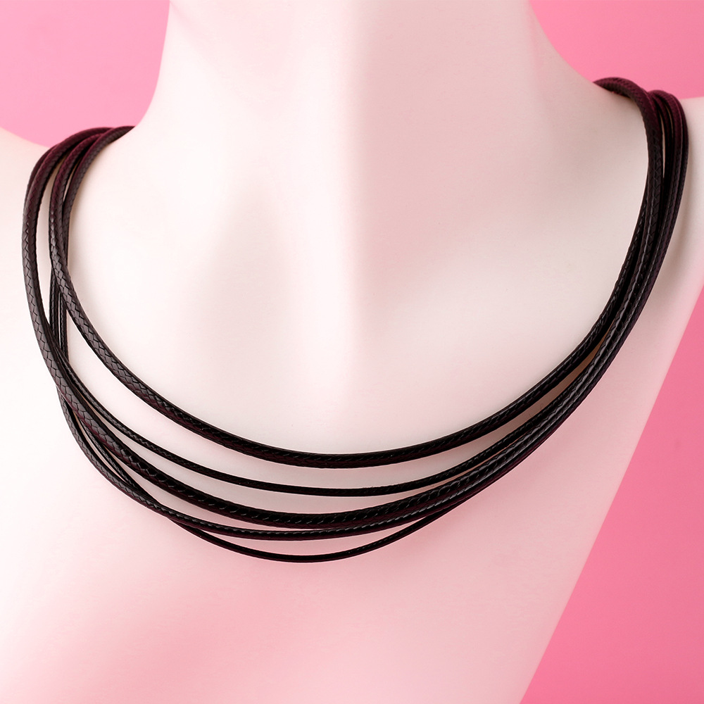 925 Silver Black Braided Leath - Jewelry Making In La 评论和价格