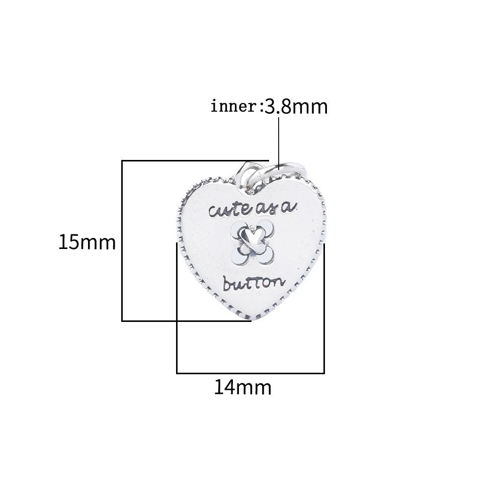 925 Sterling Silver Heart Butt - Jewelry Making In La 评论和价格