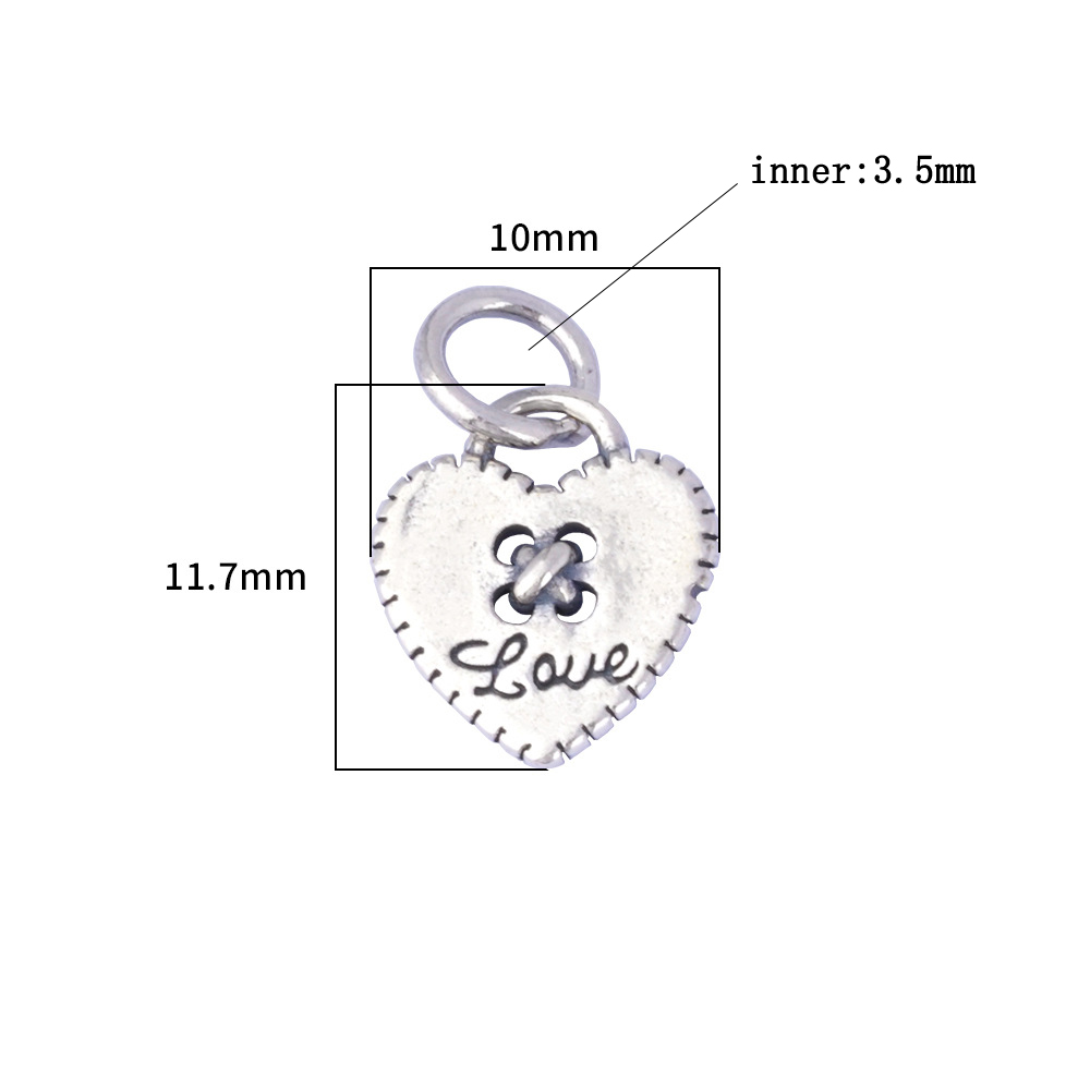 925 Sterling Silver Heart Butt - Jewelry Making In La 评论和价格