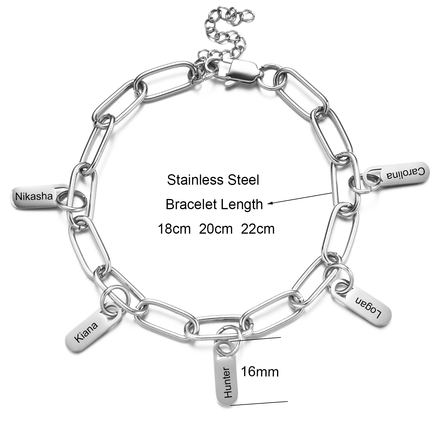 Stainless Steel Jewelry Rory C - Lobster Clasp Silver 评论和价格