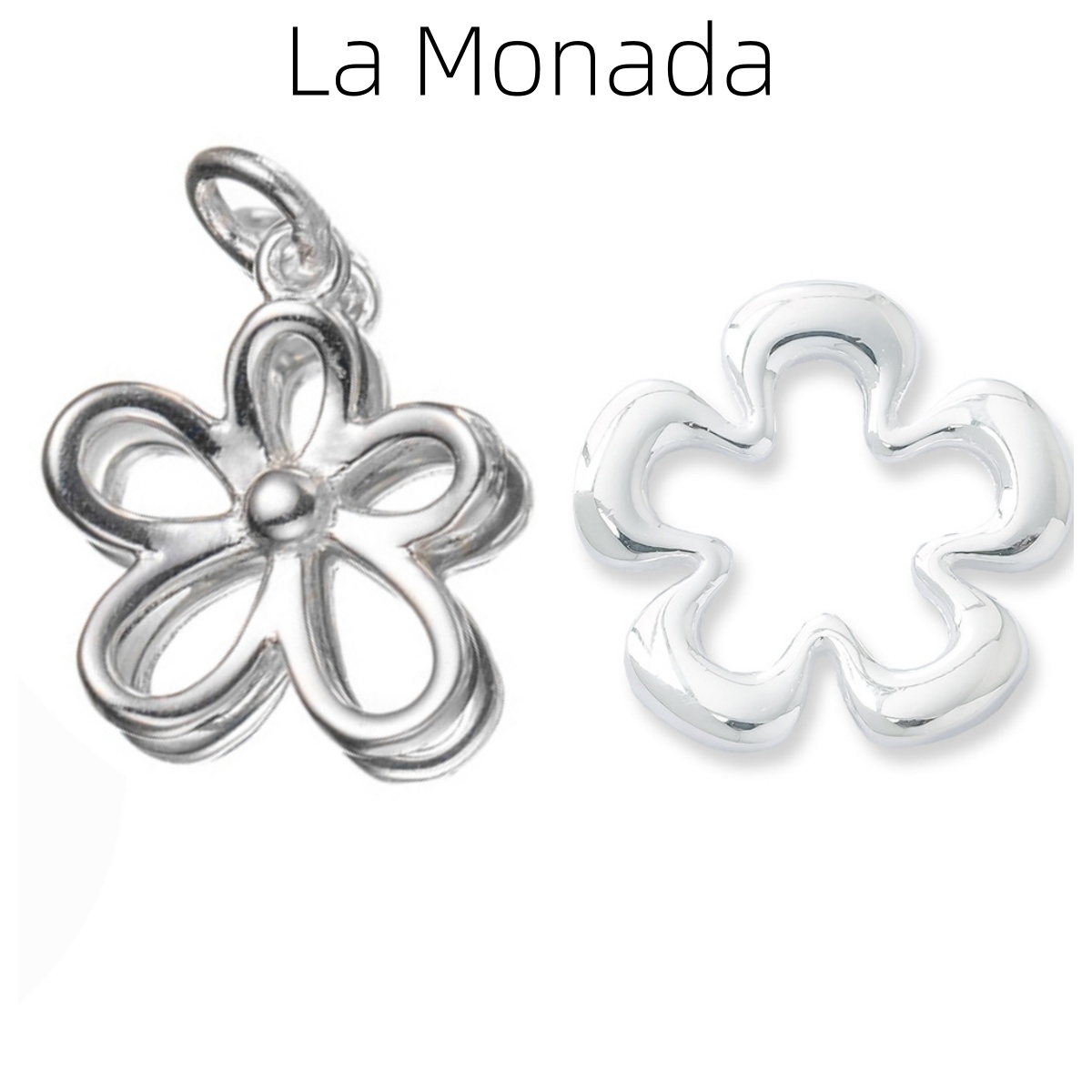 925 Sterling Silver Hollow Flo - Jewelry Making In La 评论和价格