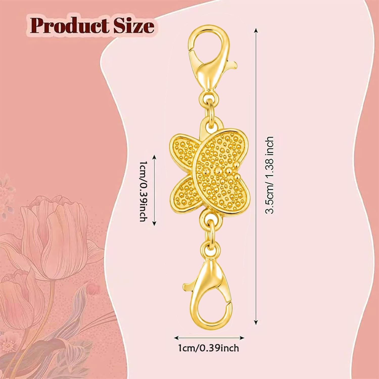 Butterfly Magnetic Necklace Cl - Lobster Clasp Silver 评论和价格