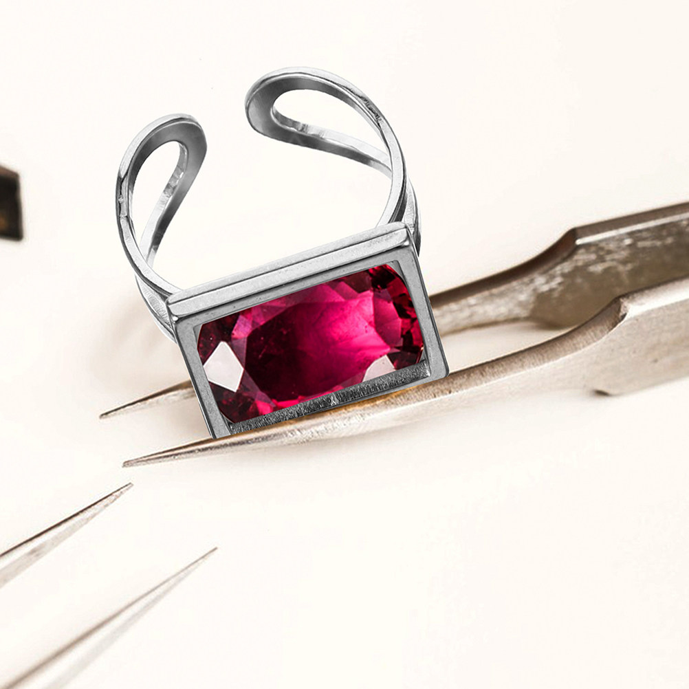 4Pcs Metal Ring Blanks Stainle - Jewelry Making Gemstones 评论和价格